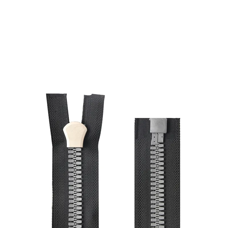 #15 Plastic Small Teeth Open End with Big Ring Slider Zipper