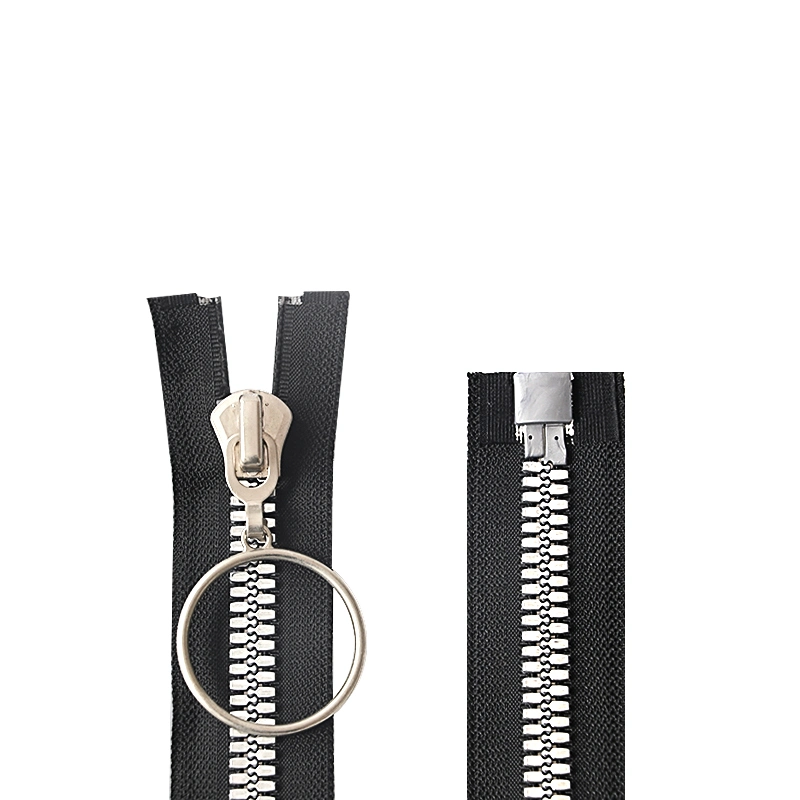 # 15 Plastic Small Teeth Open End with Big Ring Slider Zipper