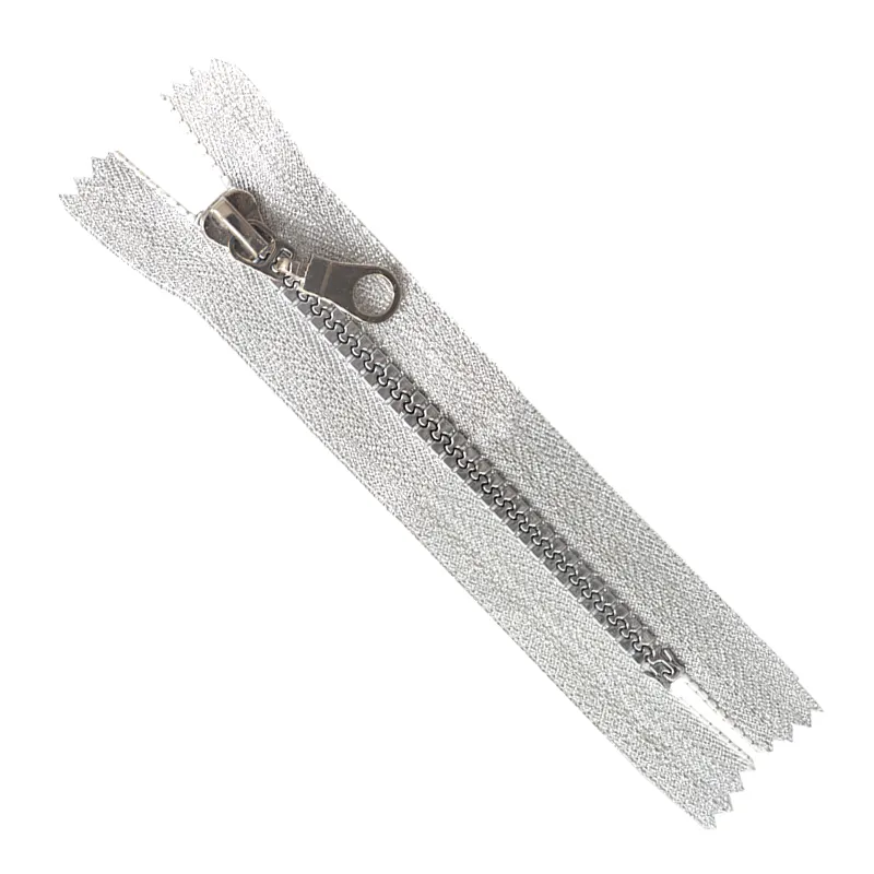 #8 Plastic Silver Tape Close End Pipa Slider Zipper