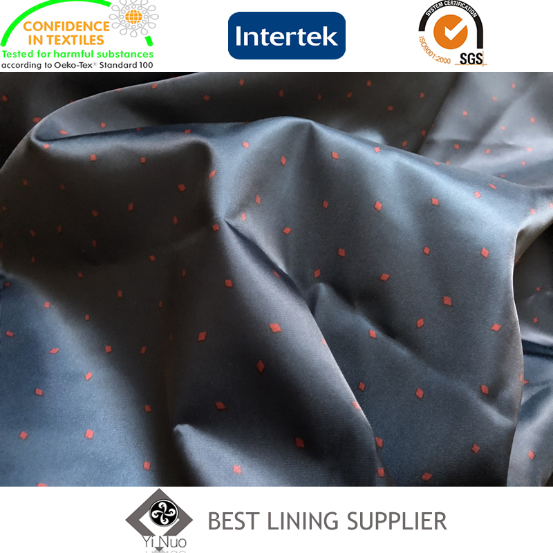 100 Polyester Garment Woven Print Lining Fabric Factory