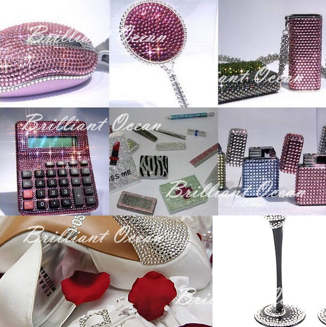 14 Facet Cut Darl Green Crystal Hot Fix Rhinestones for Garment Accessories