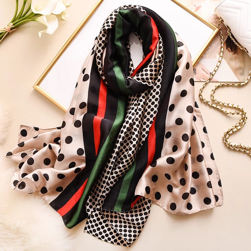 2021 Luxury Brand Women Scarf Summer Silk Scarves Shawls Lady Wraps Soft Pashimina Female Echarpe Designer Beach Stole Bandana