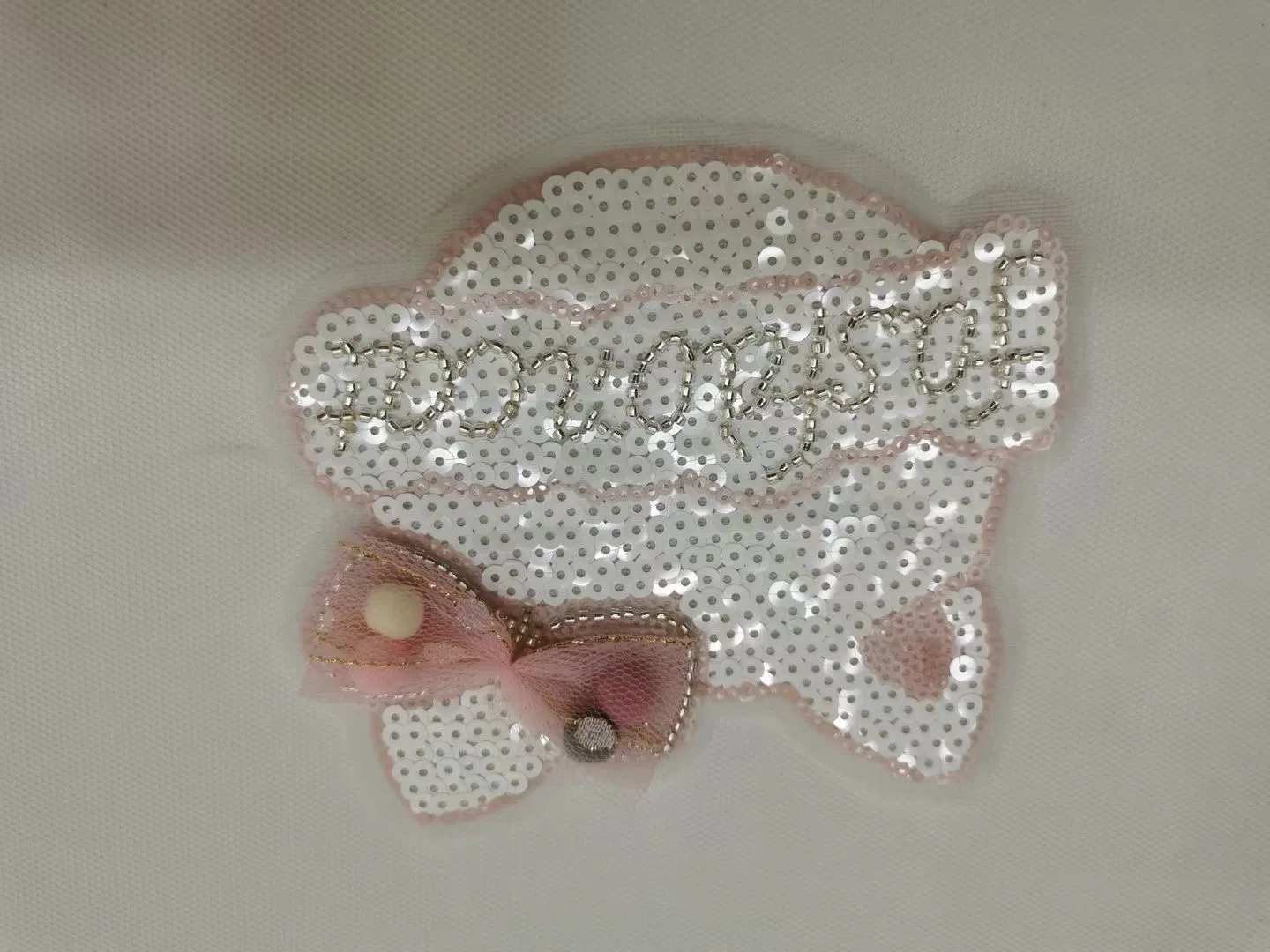 2021 Latest Garment Accessory Fashion Lovely Hallow -Kitty Beaded Sequin Cat Applique Patch for Garment