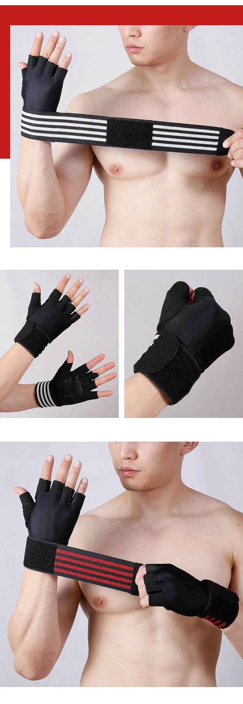 2021 Wholesale Sports Fitness Workout Gym Gloves for Weightlifting