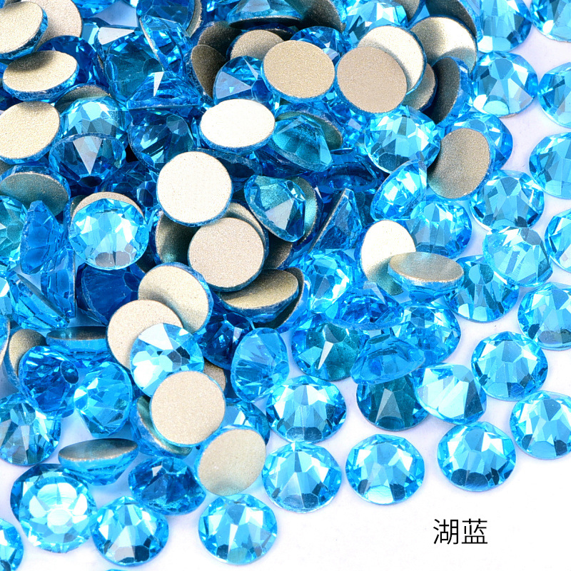 20ss Glass Flatback Rhinestones Crystal Montana Non Hotfix Nail Crystal Rhinestones