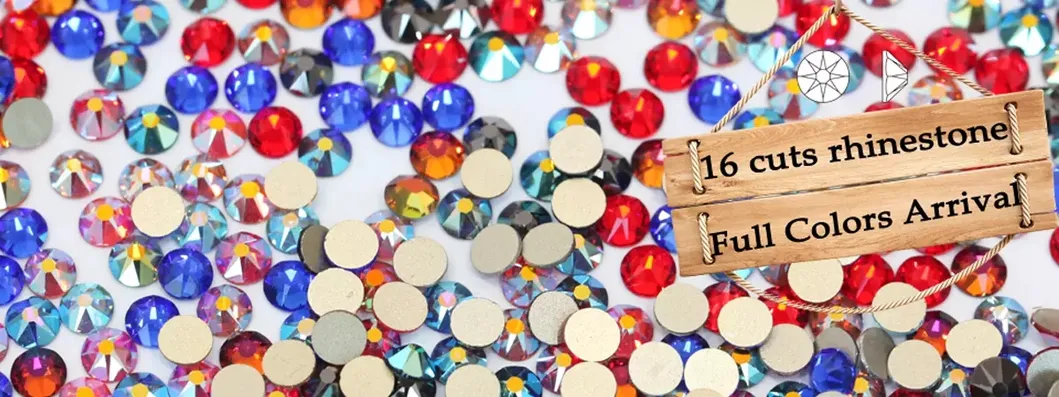 20ss Glass Flatback Rhinestones Crystal Montana Non Hotfix Nail Crystal Rhinestones