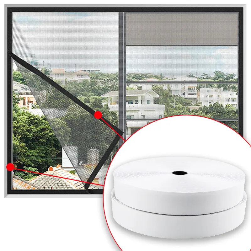 3” Eco-Friendly Heavy Duty Drurable Strong Adhesive Black and White Buckle Webbing Hook and Loop Tape