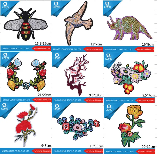 3D Sequin Bead Applique