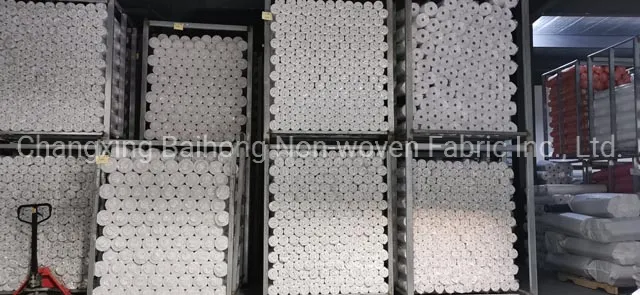 55GSM 100%Polyester Width 100-150cm Pes/PA Glue Supplier Washable Dry Cleanable Manufacturer Double DOT Thermal Bonding Nonwoven Fusible Interlining Factory