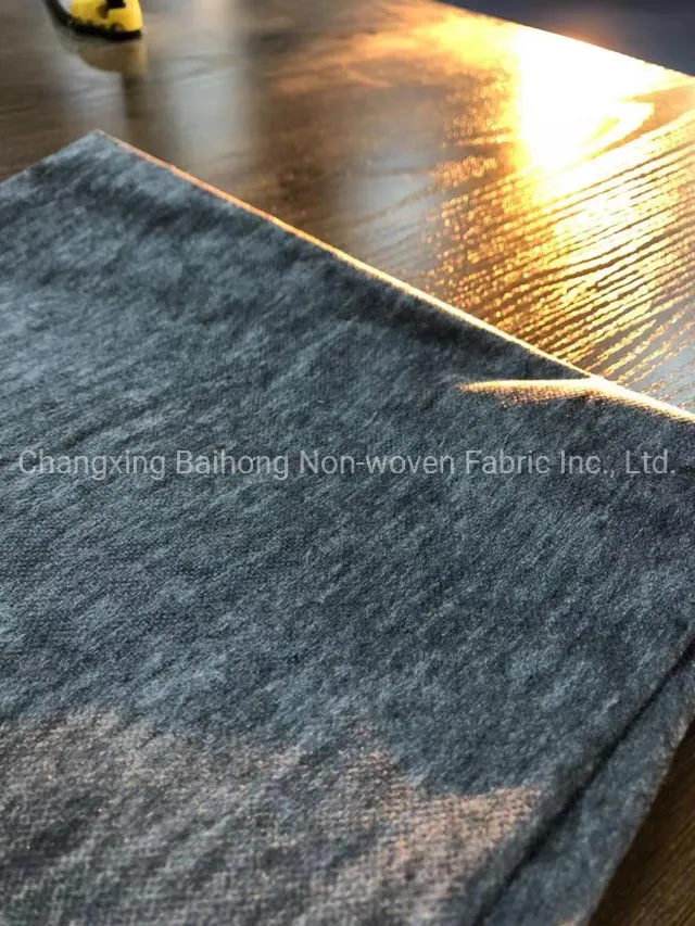 80GSM 100%Polyester Width 100-150cm Pes/PA Glue Supplier Washable Dry Cleanable Manufacturer Double DOT Thermal Bonding Nonwoven Fusible Interlining Factory