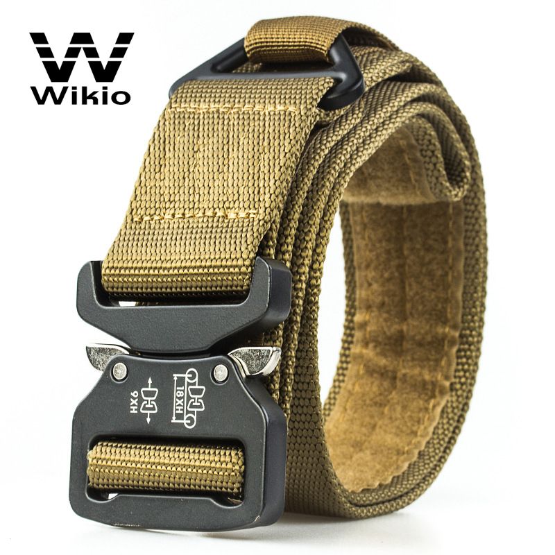 Adjustable Police Man Combat Duty Outdoor Nylon Webbing Army Military Tactical Belt