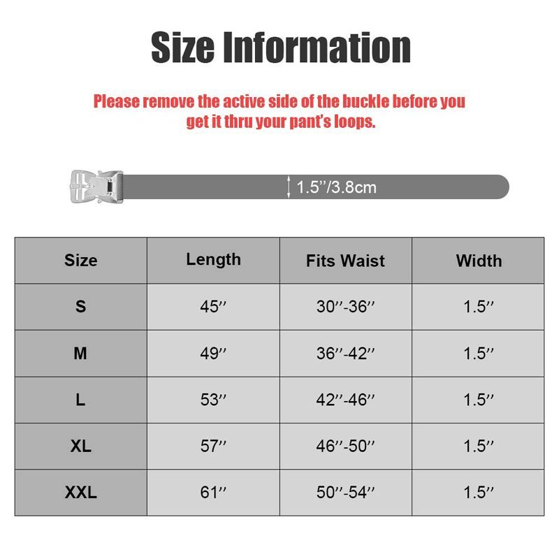 Adjustable Police Man Combat Duty Outdoor Nylon Webbing Army Military Tactical Belt