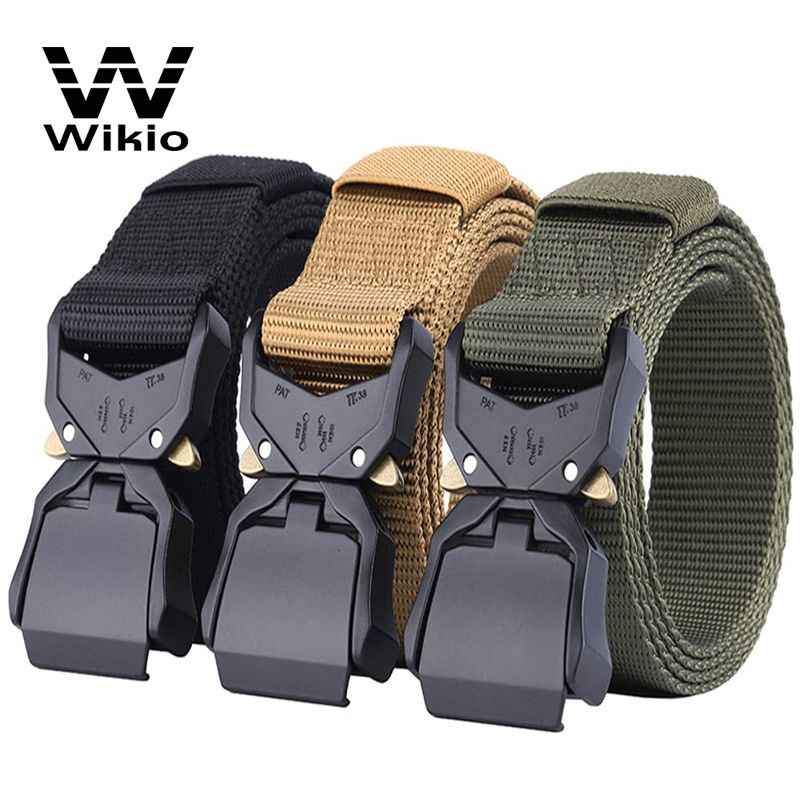 Adjustable Police Man Combat Duty Outdoor Nylon Webbing Army Military Tactical Belt