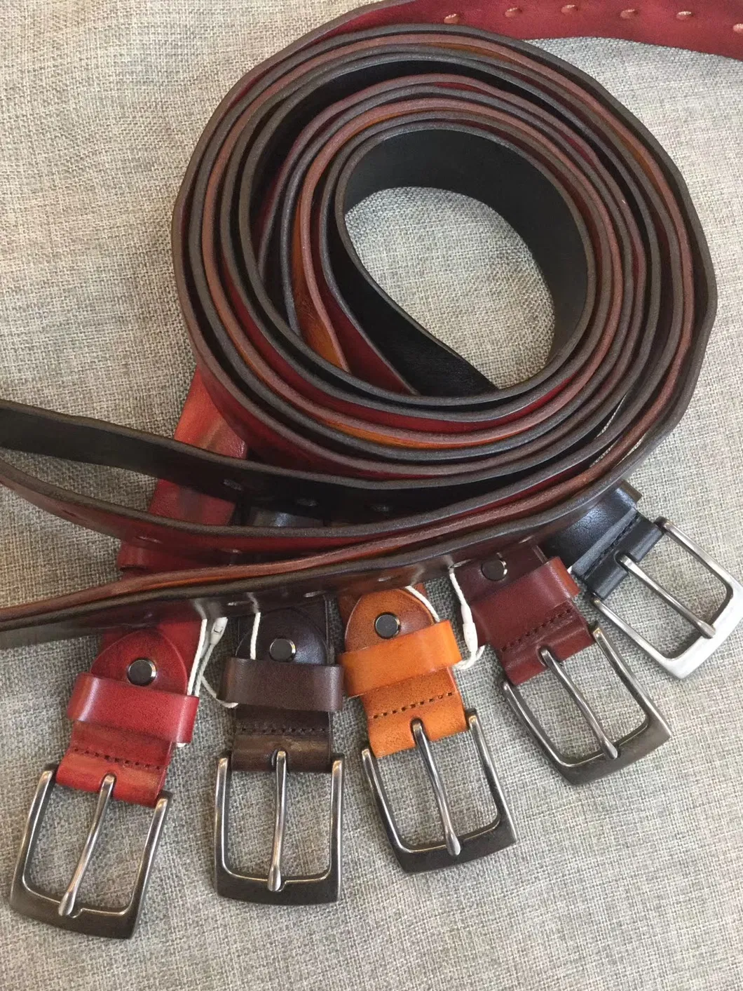 Anti Look Tanned Leather Belt (E3501)