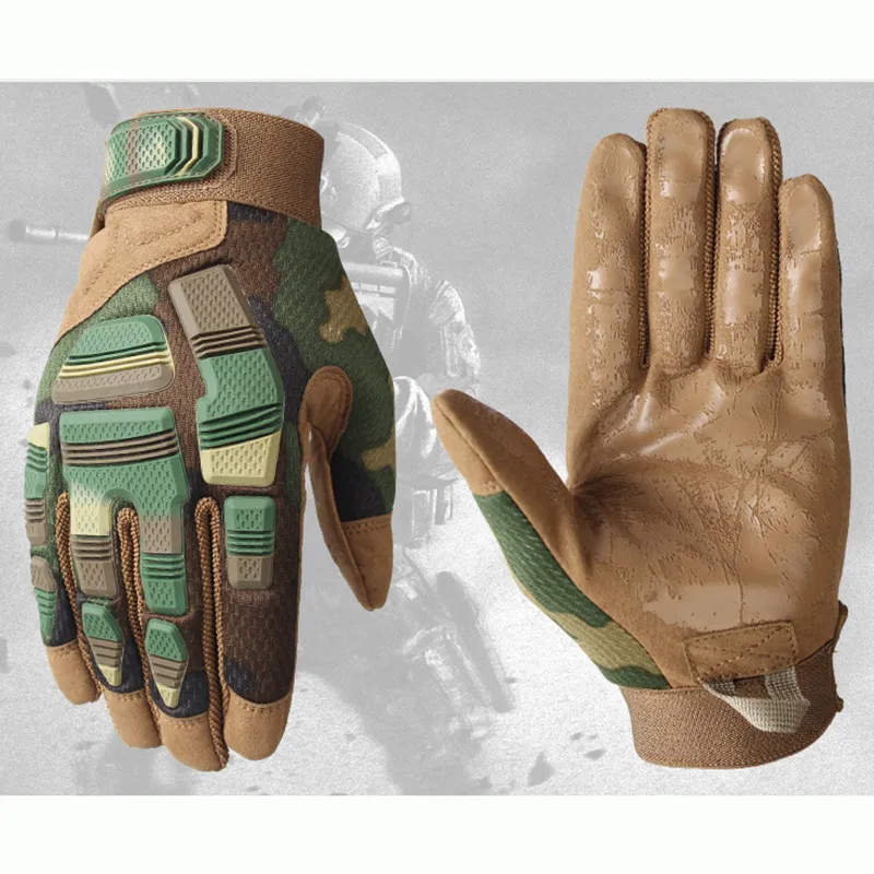 Camouflage Full Finger Gloves Outdoor Gloves Sports Racing Riding Cycling Esg13269