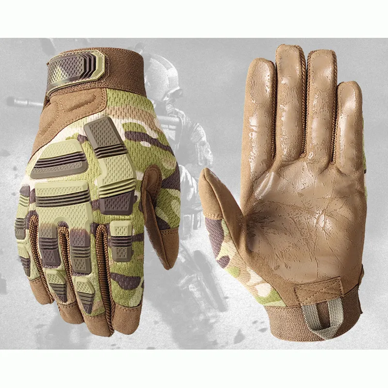 Camouflage Full Finger Gloves Outdoor Gloves Sports Racing Riding Cycling Esg13269