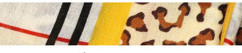 Checks & Leopard Printed Wholesale Distributor Women Spring Beach Scarves Fashion Design Lady Elegant Luxury Head Wrap Long Scarf for Ladies Accessories