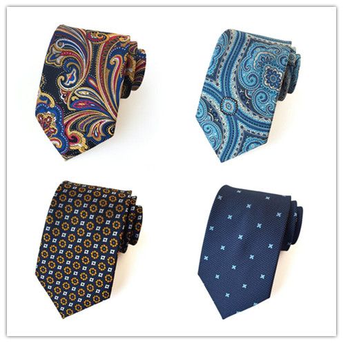 China Custom Made Business Print Man 100% Silk Skinny Necktie