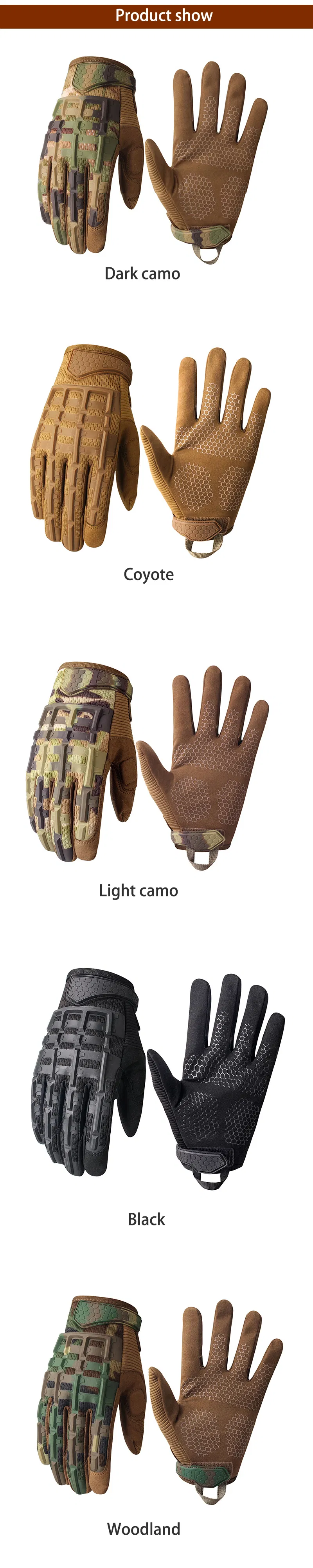 Coyote Outdoor Sports Gloves Protective Riding Gloves Touch Screen All Fingers as Tactical Gloves