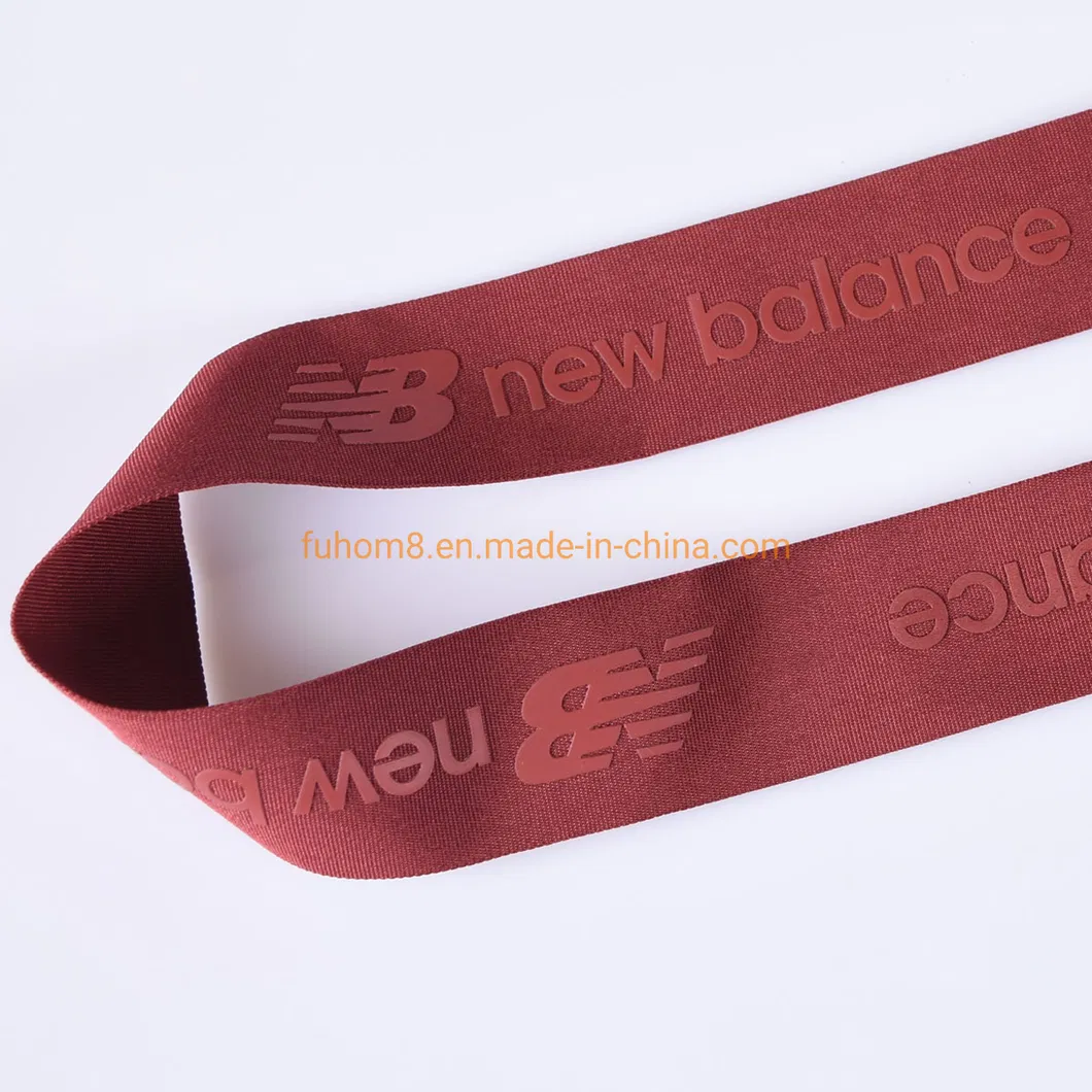 Custom Brand Name Logo Elastic Band Anti Slip Silicone Elastic