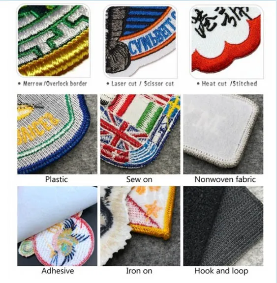 Custom Embroidery Patch Sew on/Iron Embroidered Patch for Garment Accessories