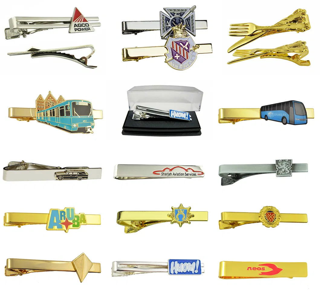 Custom Logo Metal Men′s Ties Clips