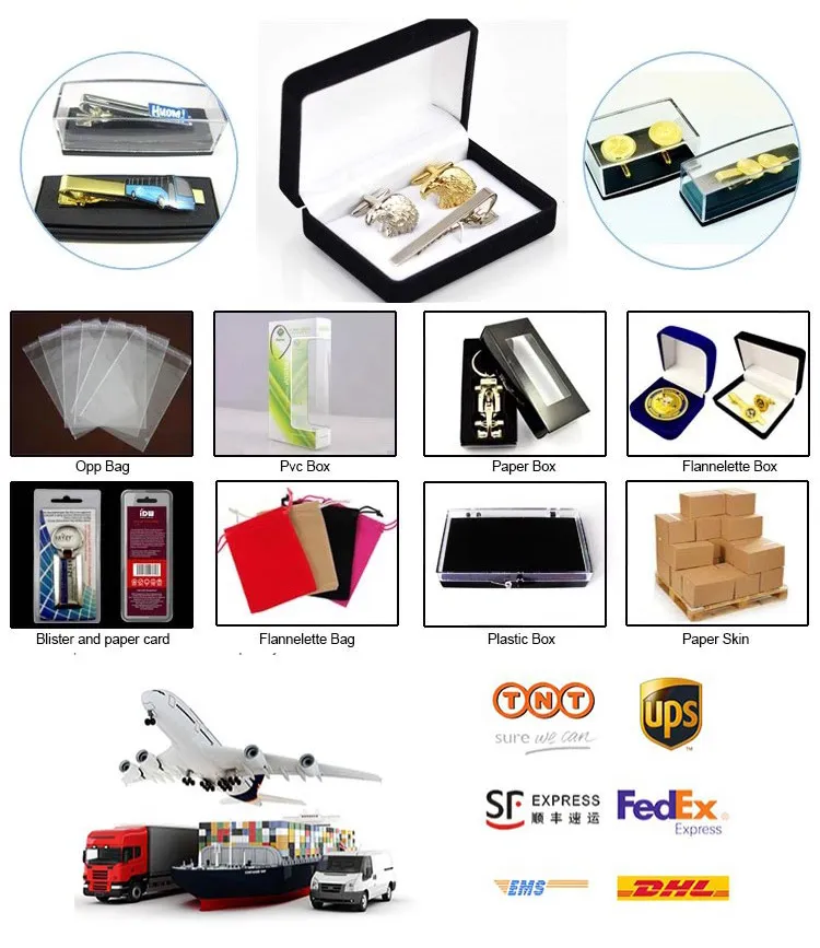 Custom Logo Metal Men′s Ties Clips