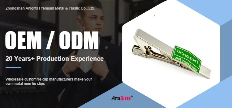 Custom Logo Metal Men′s Ties Clips