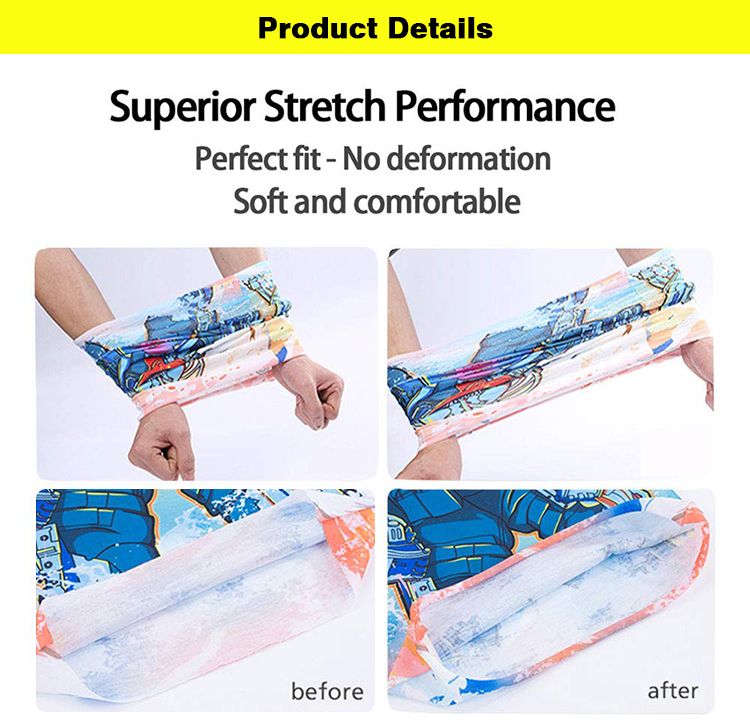 Custom Logo Printed Bandana Supplier Mesh Children Christmas Bandana Scarf Neck Gaiter Mask for Kids