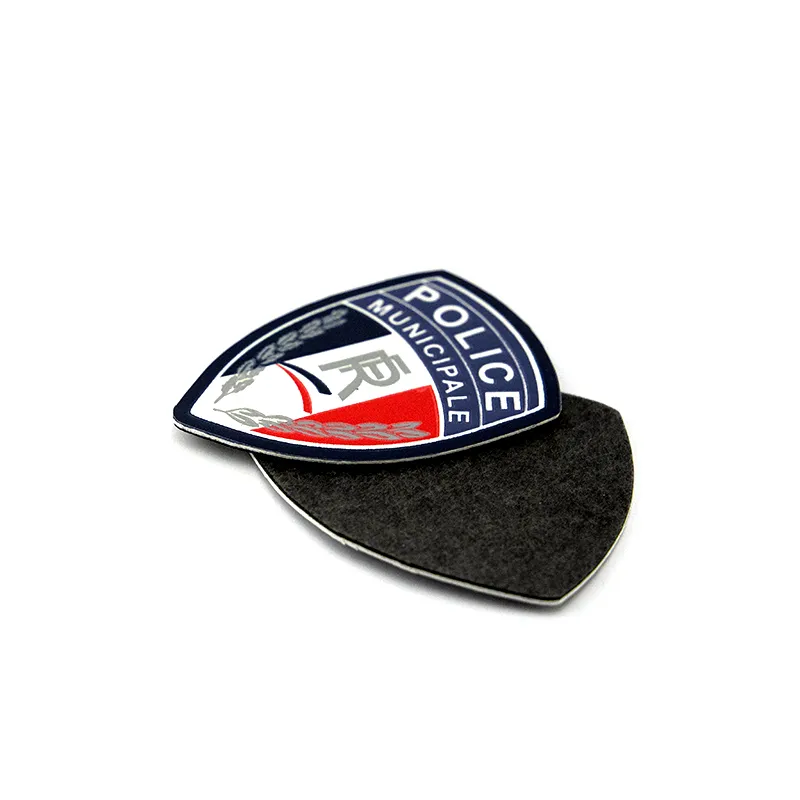Custom OEM Design PU Leather Shoulder Epaulet Badge