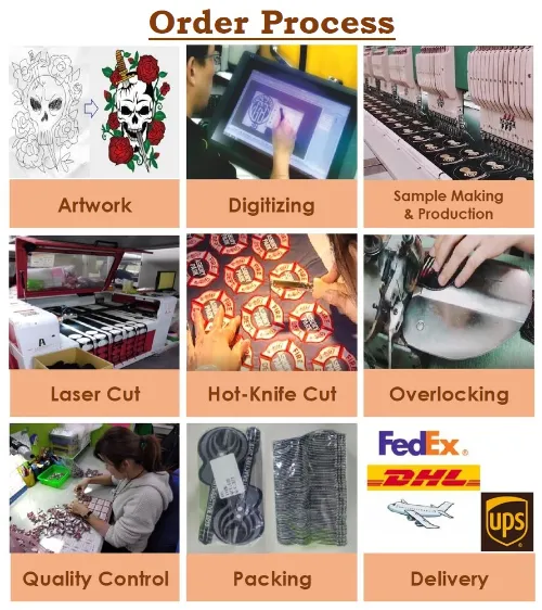 Customized Chevrons Embroidery Badge Rank Emblem