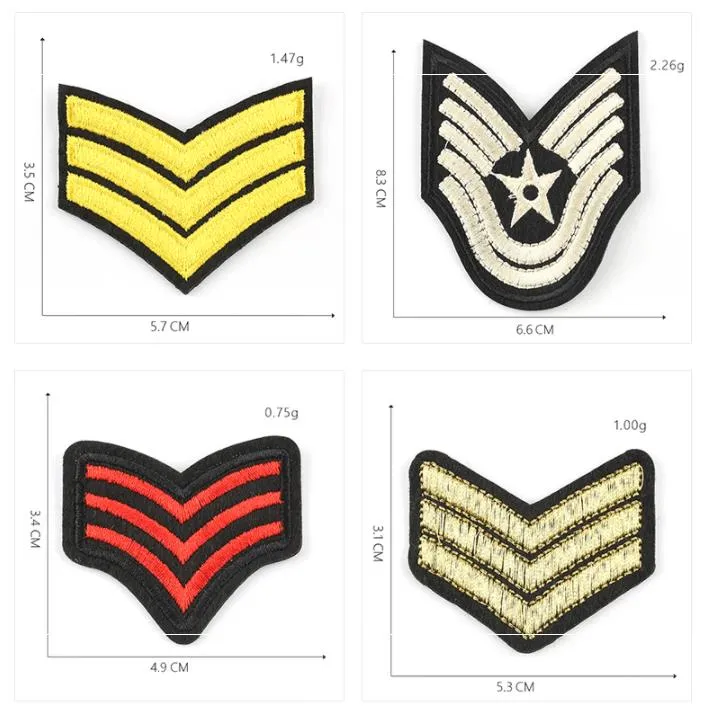 DIY Medal Epaulet Soldier Badges Patches Embroidery Mix Patterns Iron on/Sew on Applique for Clothes Backpacks T-Shirt Jeans Skirt Vests Scarf Hat Bag