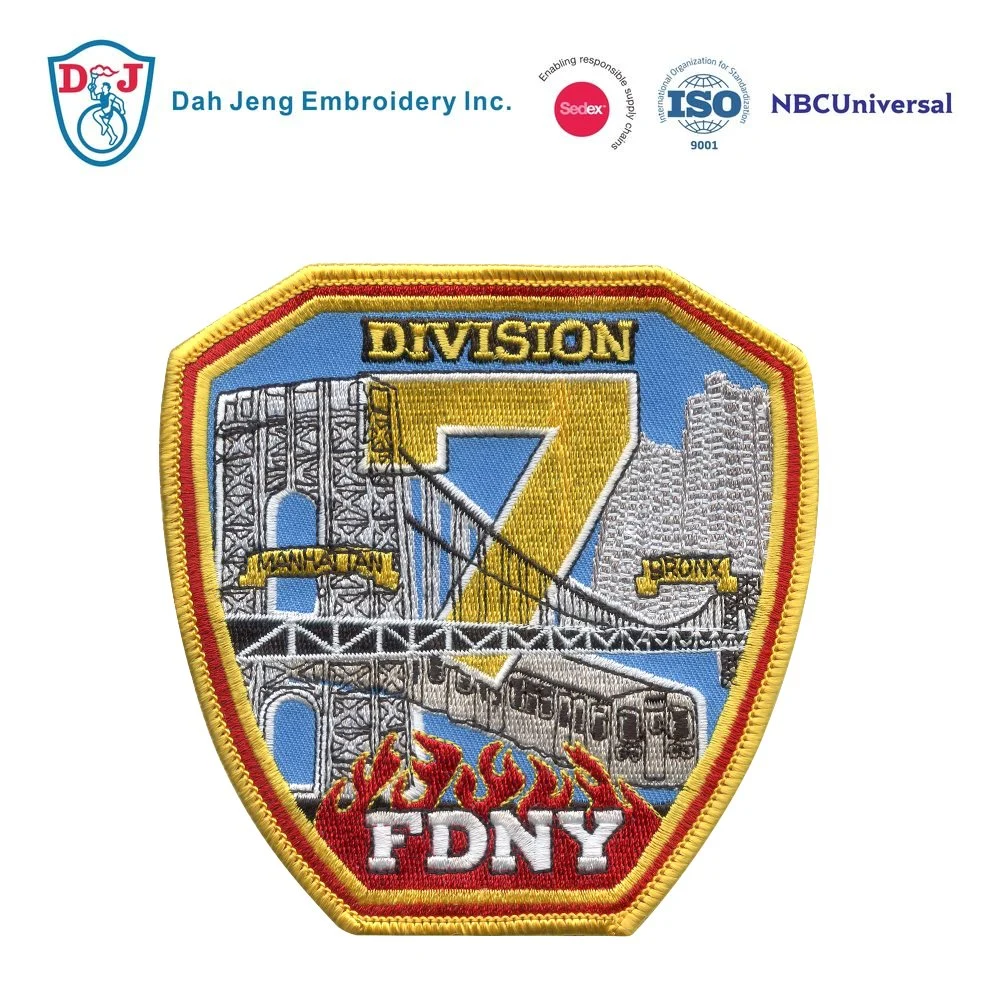 Embroidery Chevrons Badge Rank Patches Fire Sheriff Emblem Customized