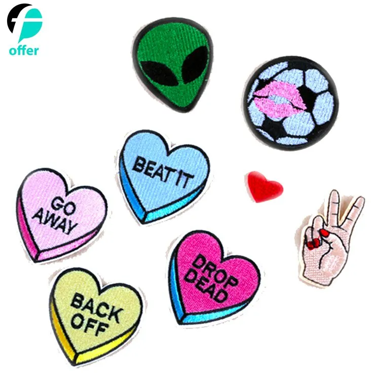 Emoji Iron on Embroidery Patch