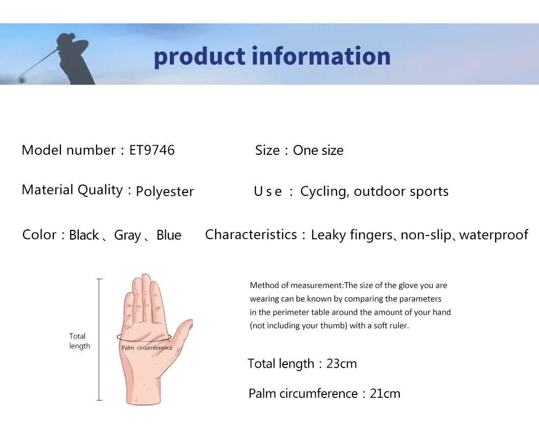 Et9746 Walk Fish Winter Warm Gloves Touchscreen Waterproof Anti-Slip Durable Carp Other Sports Racing Fishing Cycling Gloves for Other Sports