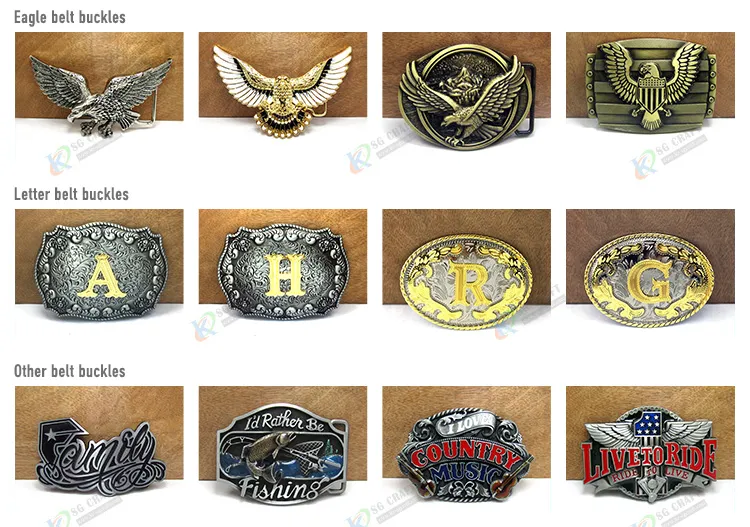 Facory Price Wholesale Custom 3D Fashion Attractive Logo Webbing Seat Zinc Alloy/Brass/Western High-Quality Belt Buckle