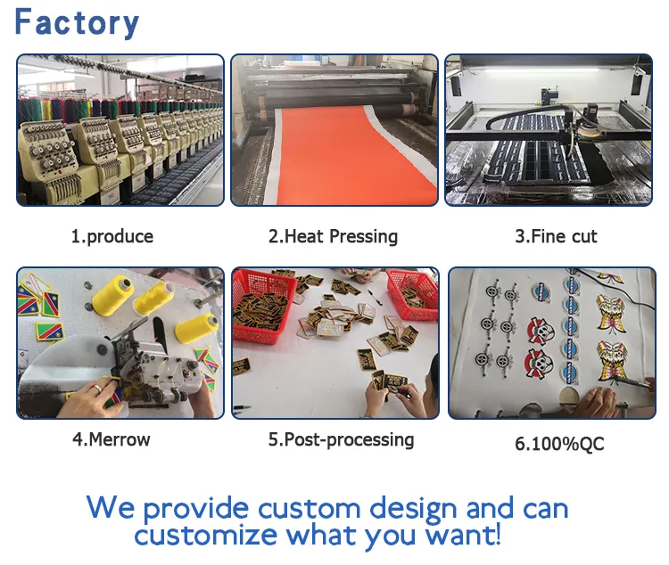 Factory Customized Full Embroidered Military Scout Patches for Clothes