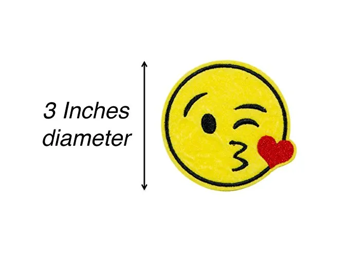 Factory Direct Sales Custom Bulk Chat Emoji Embroidery Patch