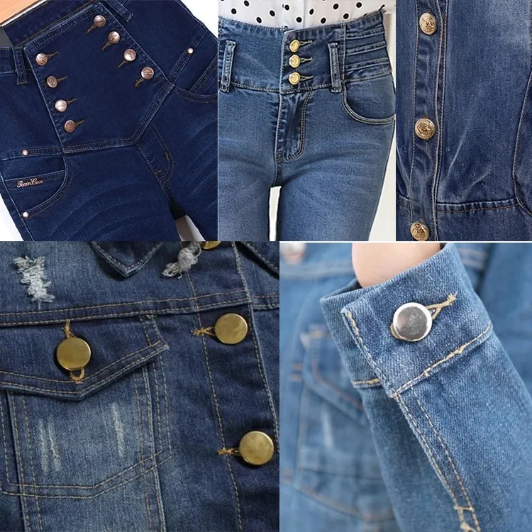 Factory Leather Crystal Rhinestone Decoration Rivet Metal Rivet for Garments Jeans
