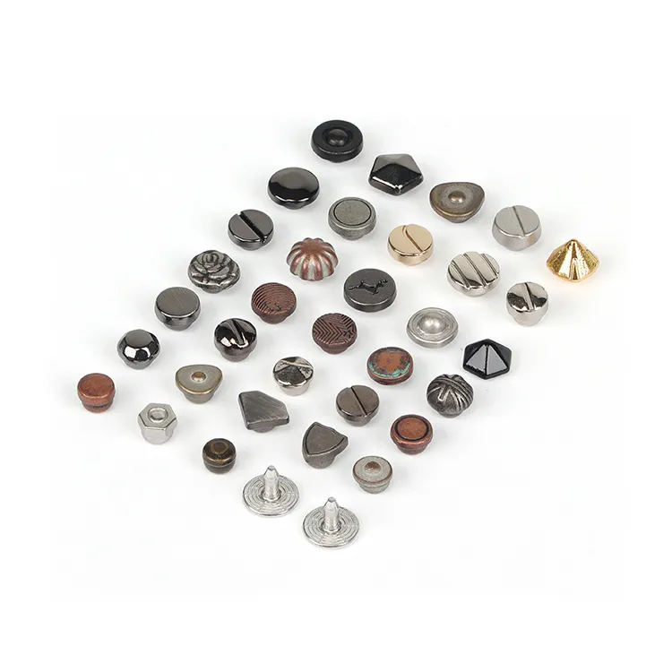 Factory Leather Crystal Rhinestone Decoration Rivet Metal Rivet for Garments Jeans