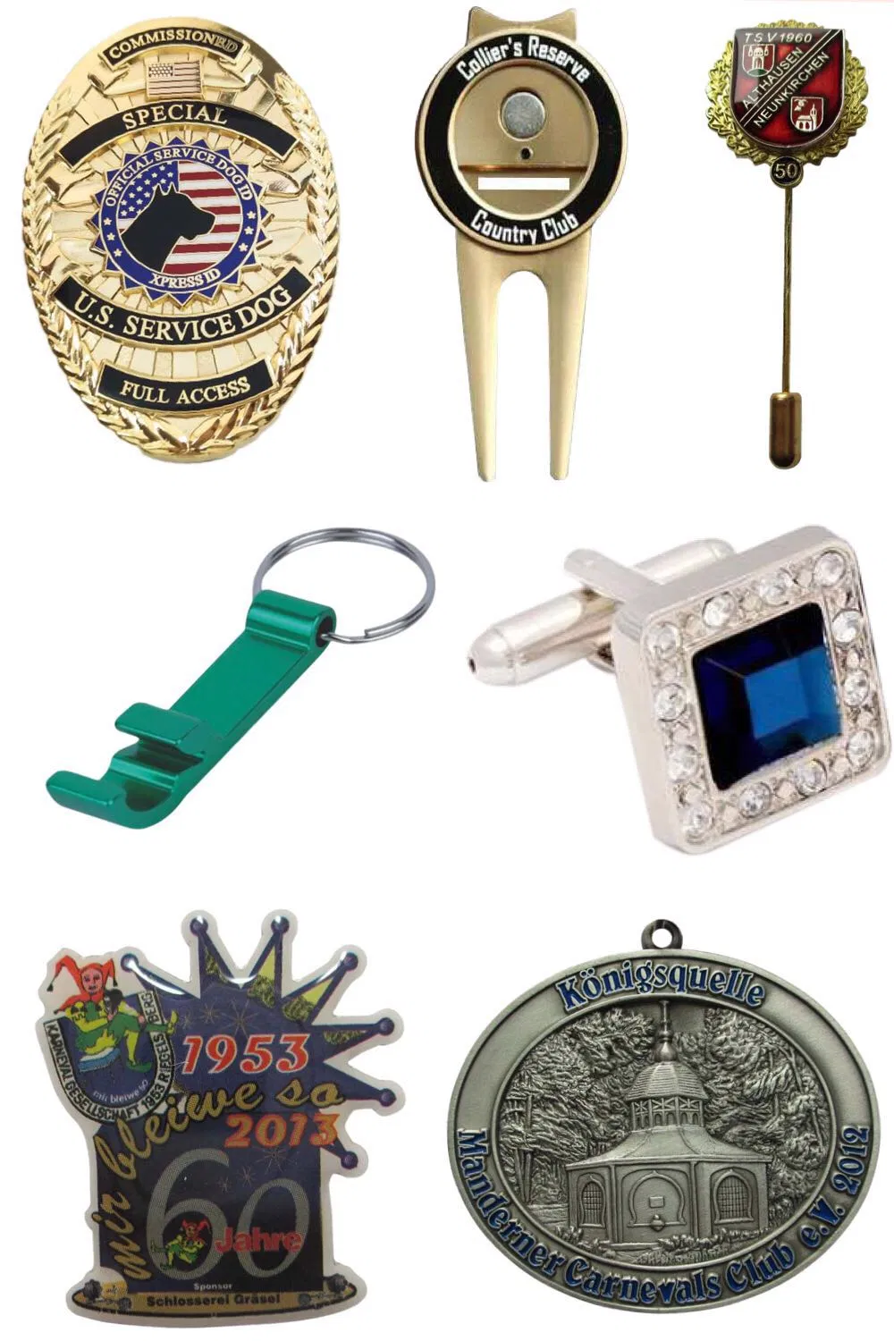 Factory Price Custom Cufflink Cuff Links with Printed Enamel Logo