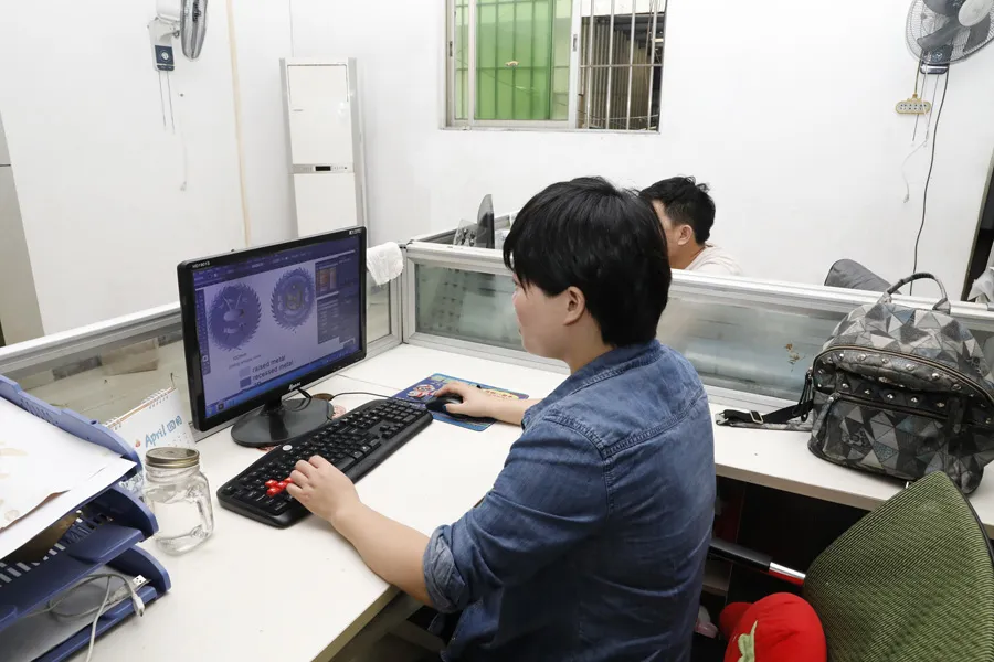 Factory Price Custom Cufflink Cuff Links with Printed Enamel Logo