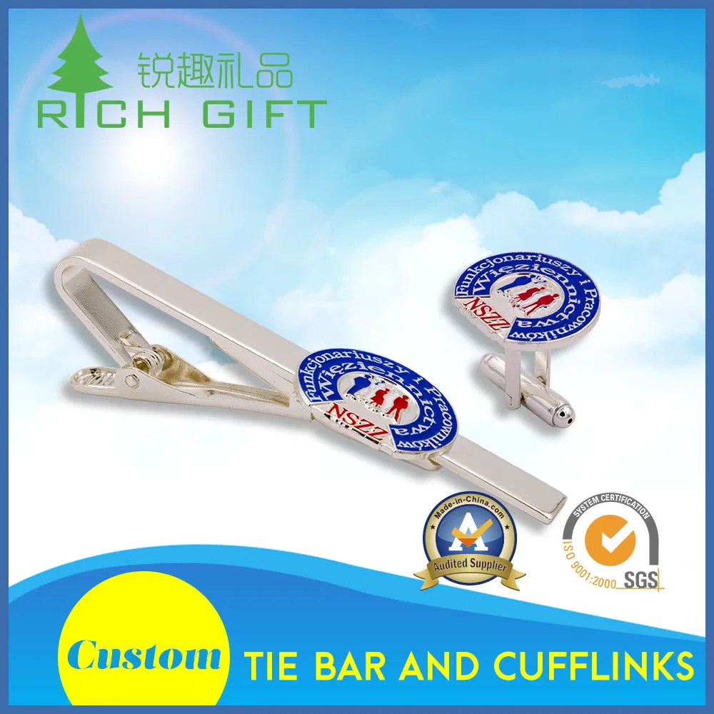 Fashion Custom Design Luxury Movement Square Metal Stainless Steel Silver Cuff Links Tie Set Qr Code Pattern Men Shirt Cufflink for Party Happy Occasions