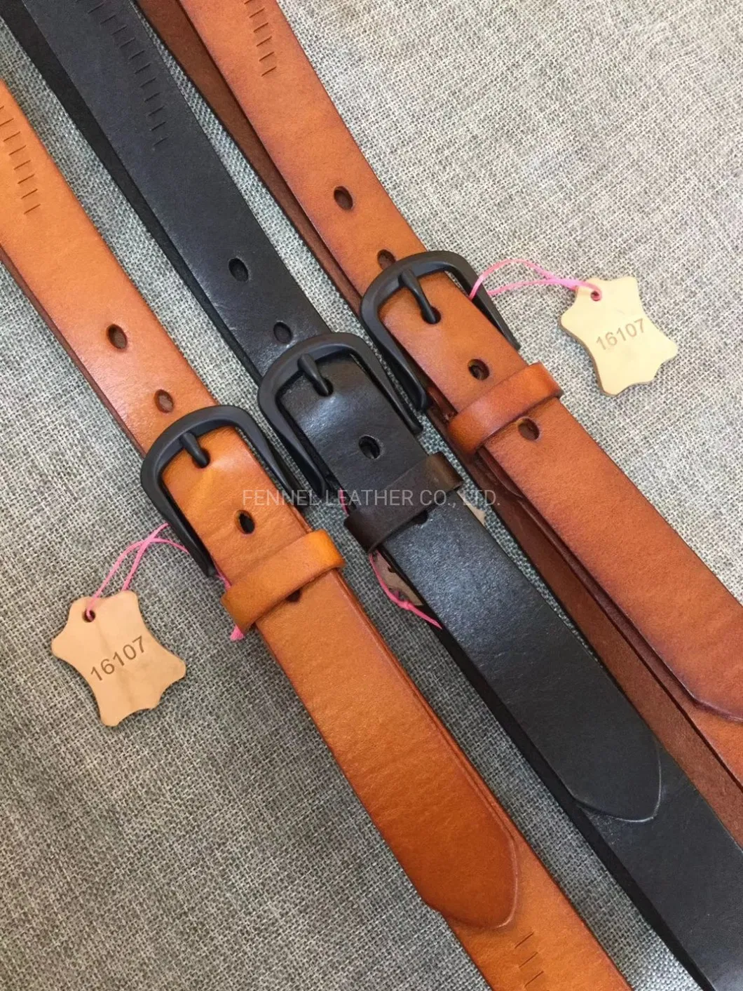 Fashion Lady Belt with Gunmetal Pin Buckle (E16107)