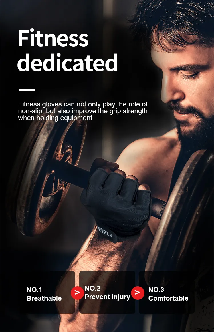 Free Sample Outdoor Cycling Fitness Training Exercise Anti-Slip Breathable Half Finger Sports Safety Glove