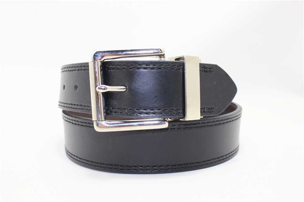 Genuine Leather Men's Belt High Quality Cowhide Belt with Zinc Pin Buckle 40-19517
