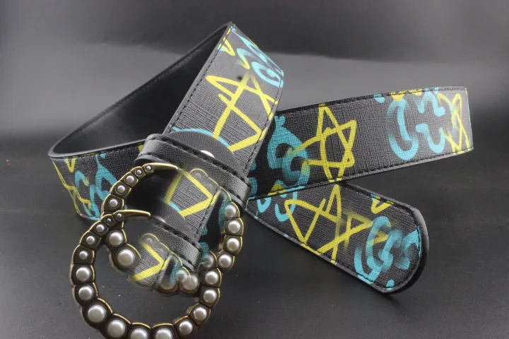 Girdles for Men and Women. Decorative Young Girl-Designed Automatic Buckle Strap. Cow Leather Belt