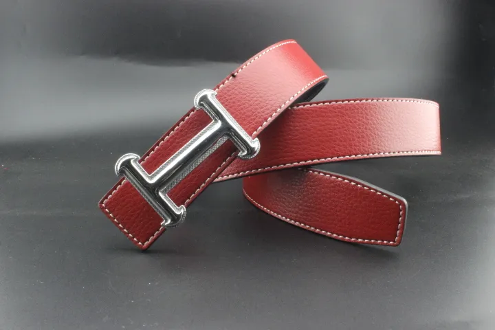 Girdles for Men and Women. Decorative Young Girl-Designed Automatic Buckle Strap. Cow Leather Belt