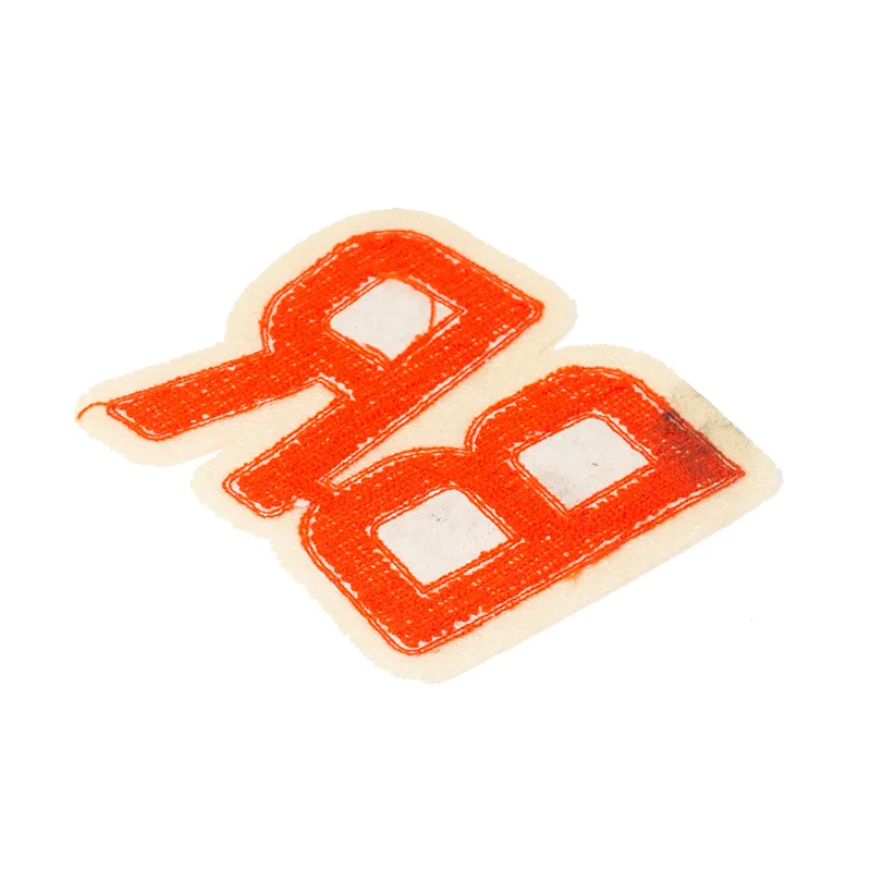 High Quality Color Letter White Felt Backing Sew on Chenille Embroidery Patch for Child′s Garment