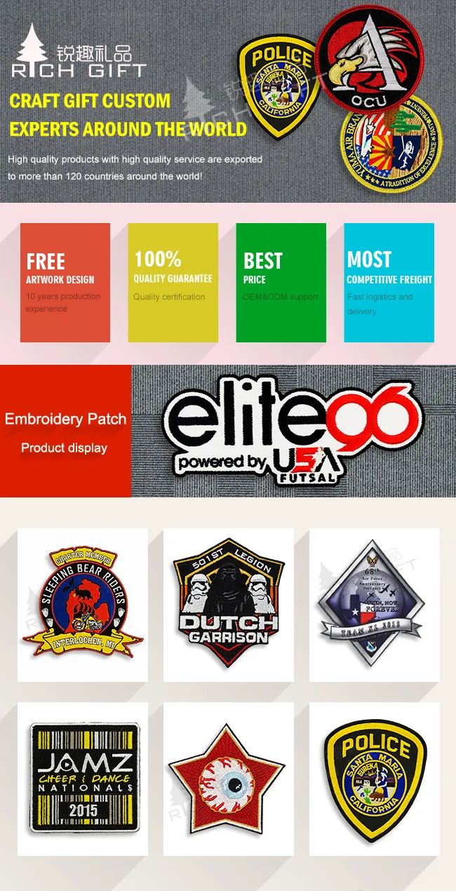 High Quality Custom Heart Embroidery Elephant Patch Set Plastic Backing Glue Catholic Horse Bull Tiger Hat Velcro Embroidered Chinese Handmade Badge No Minimum